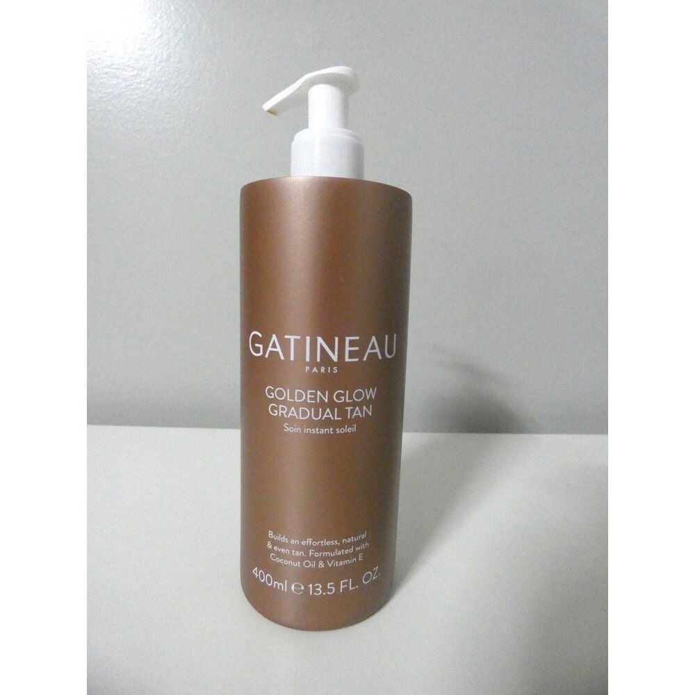 Gatineau Paris Golden Glow Gradual Tan Lotion Vit E Coconut Oil 13.5 oz 400ml